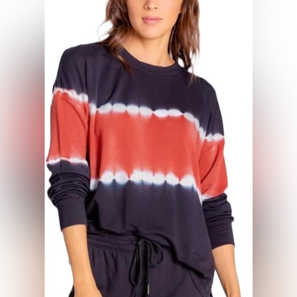 Pj Salvage Tops - New PJ Salvage Sienna Sunsets Tie-dye Lounge Top Long Sleeve Size XL